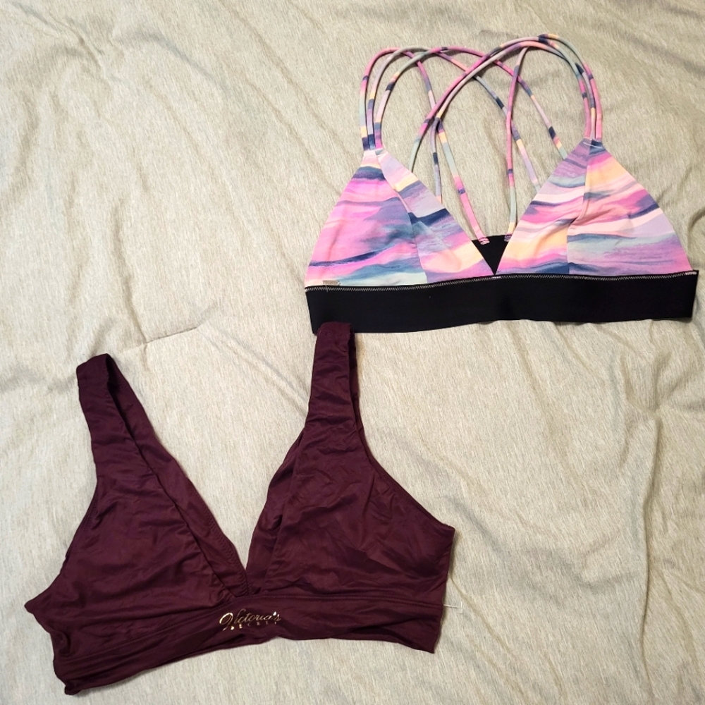 2 Victoria Secret Bralettes Large